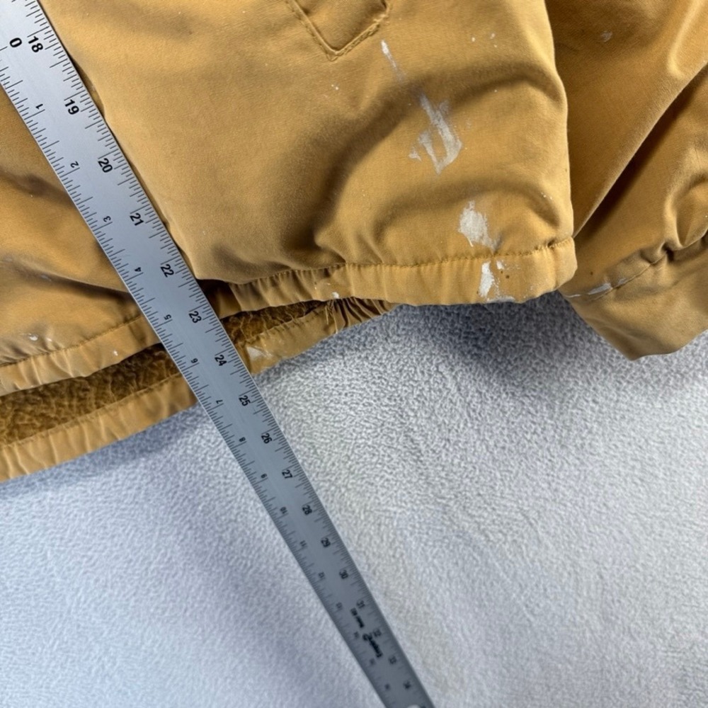 Vintage Nortex Jacket Mens Large Tan Fleece Lined Bomber Dacron Paint Stains 60s - Picture 4 of 10